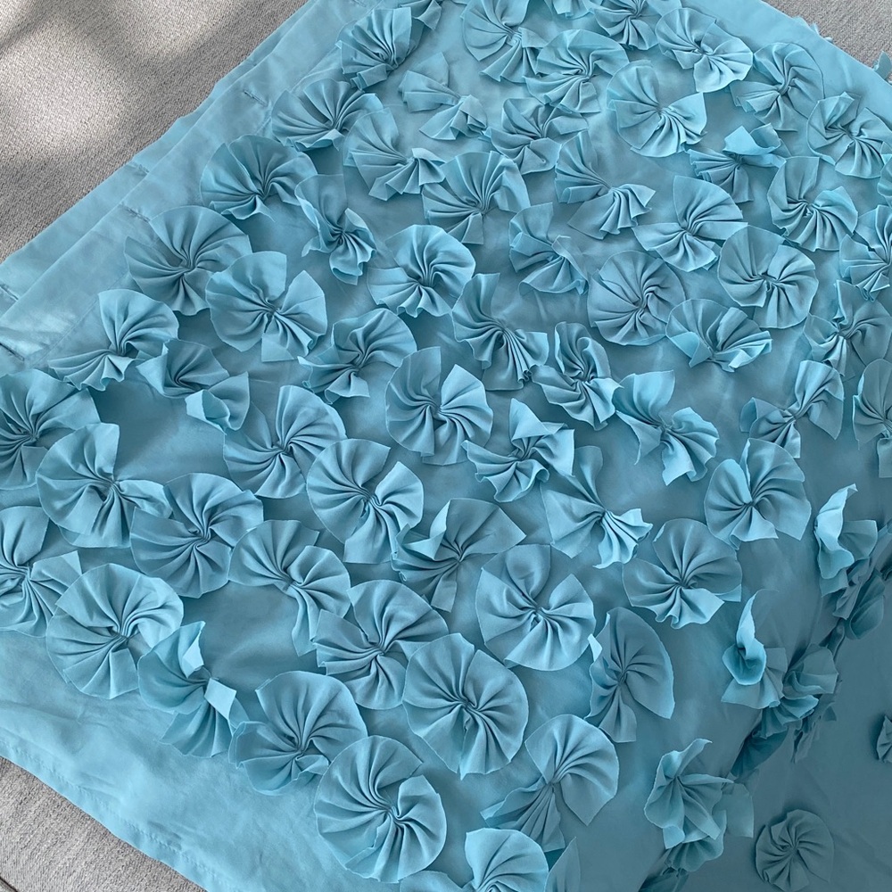 Lush Decor Pretty Blue Shower Curtain